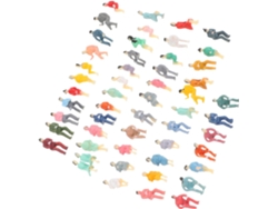 100 Mini Figuras Humanas De Plástico, Decoraciones Humanas En Miniatura