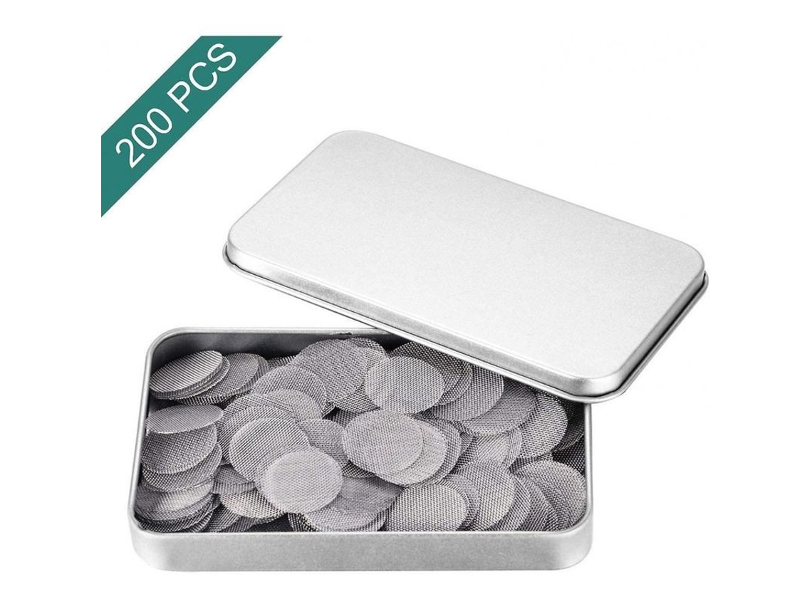 2026da-200 Filtros De Tubo De Acero Inoxidable, 0.75 Pulgadas Con Caja De Almacenamiento Metalica Tzh