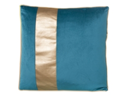 Cojín Decorativo DRW Azul y Dorado (45x45 cm)