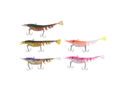 2026rebe-5pcs Señuelos De Pesca Suaves Multipropósito Simulación Secciones Carbono Acero Anclajes Bait Set Agua Dulce Salada