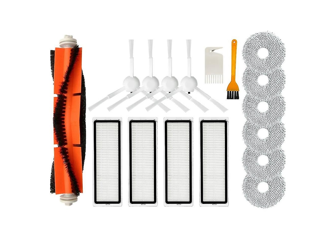 Se aplica a Xiaomi Mijia B101cn Mop, cepillo principal, cepillo lateral, filtro HEPA, paño de fregona.