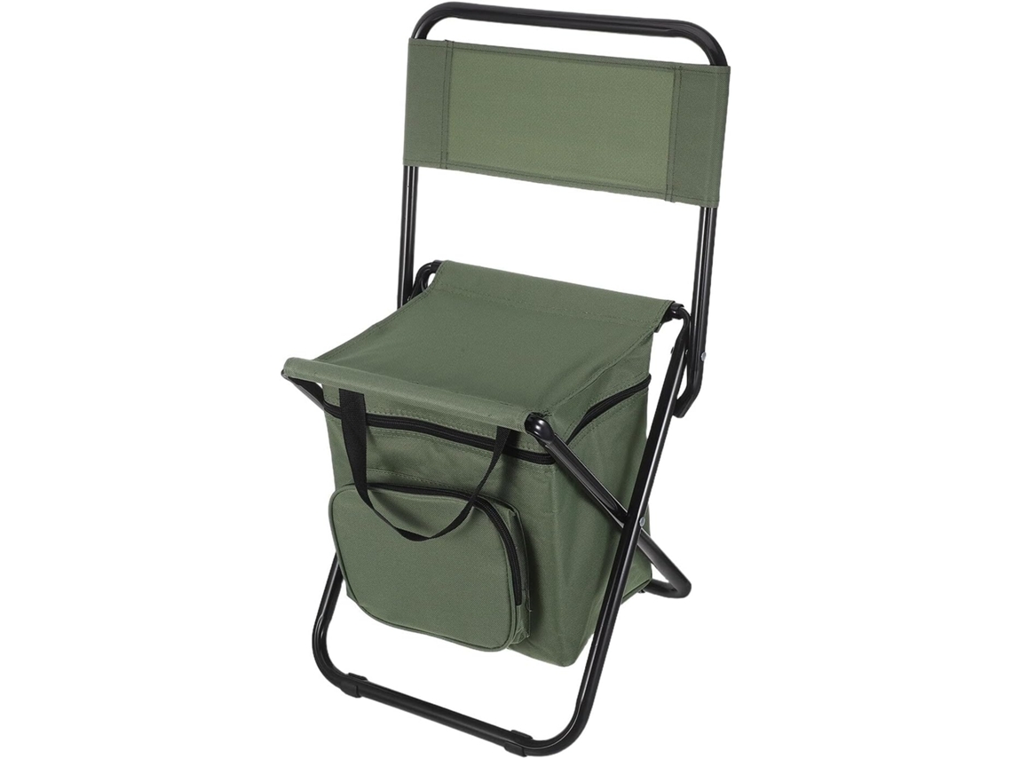 Taburete Plegable De Camping Verde Militar Con Paquete