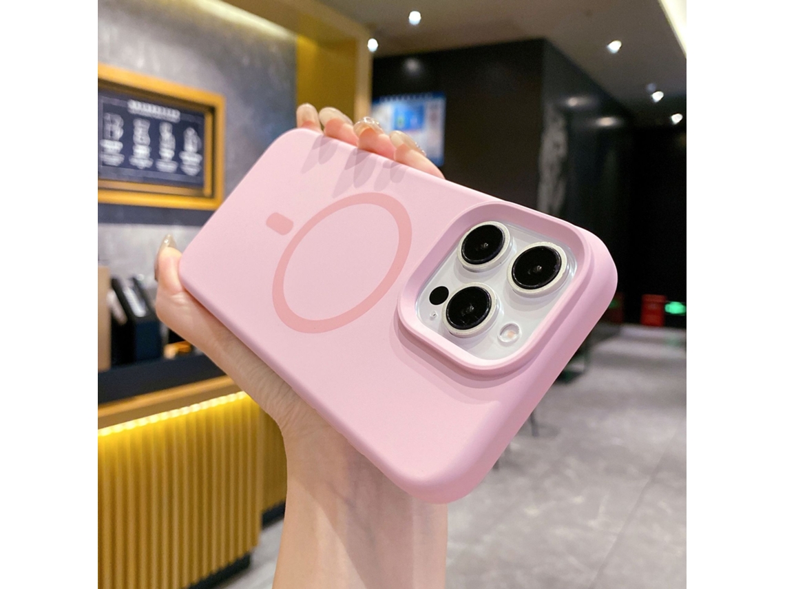 (rosa, Iphone 17 Pro Max) Funda De Silicona Líquida Para Iphone, Fuerte Fijación Magnética