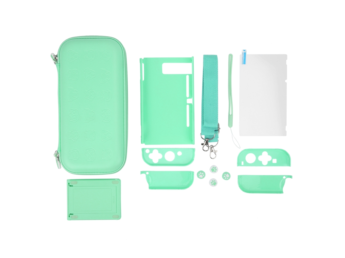 Bolsa Protectora, Estuche Y Protector De Pantalla Para Accesorios De Consola De Juegos Nintendo (verde)
