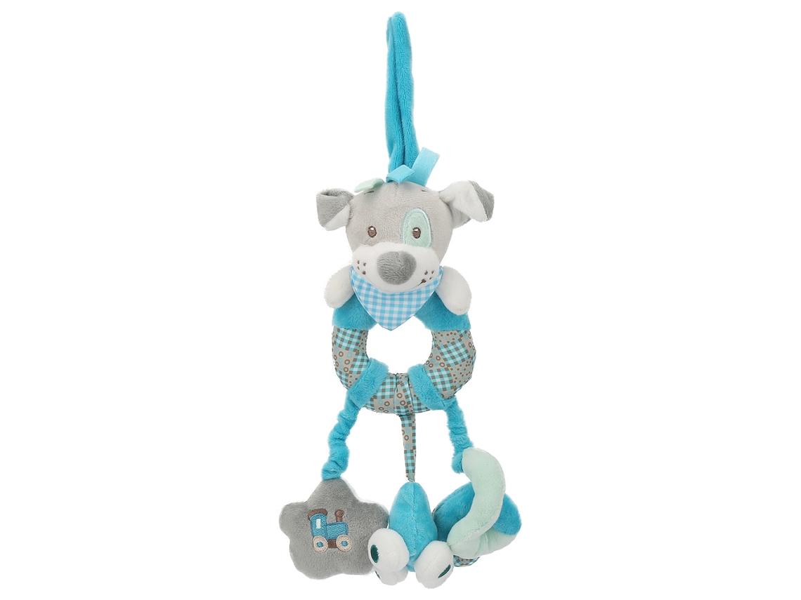 Peluche Educativo Colgante Para Cuna/silla De Bebé - Perro Azul