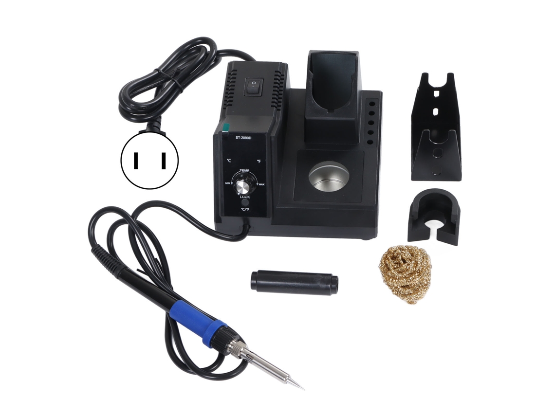 Estación De Soldadura De 80 W Con Kit De Soldadura, Temperatura Constante Inteligente, Modo De Espera Automático, Enchufe Estadounidense De 110 V.