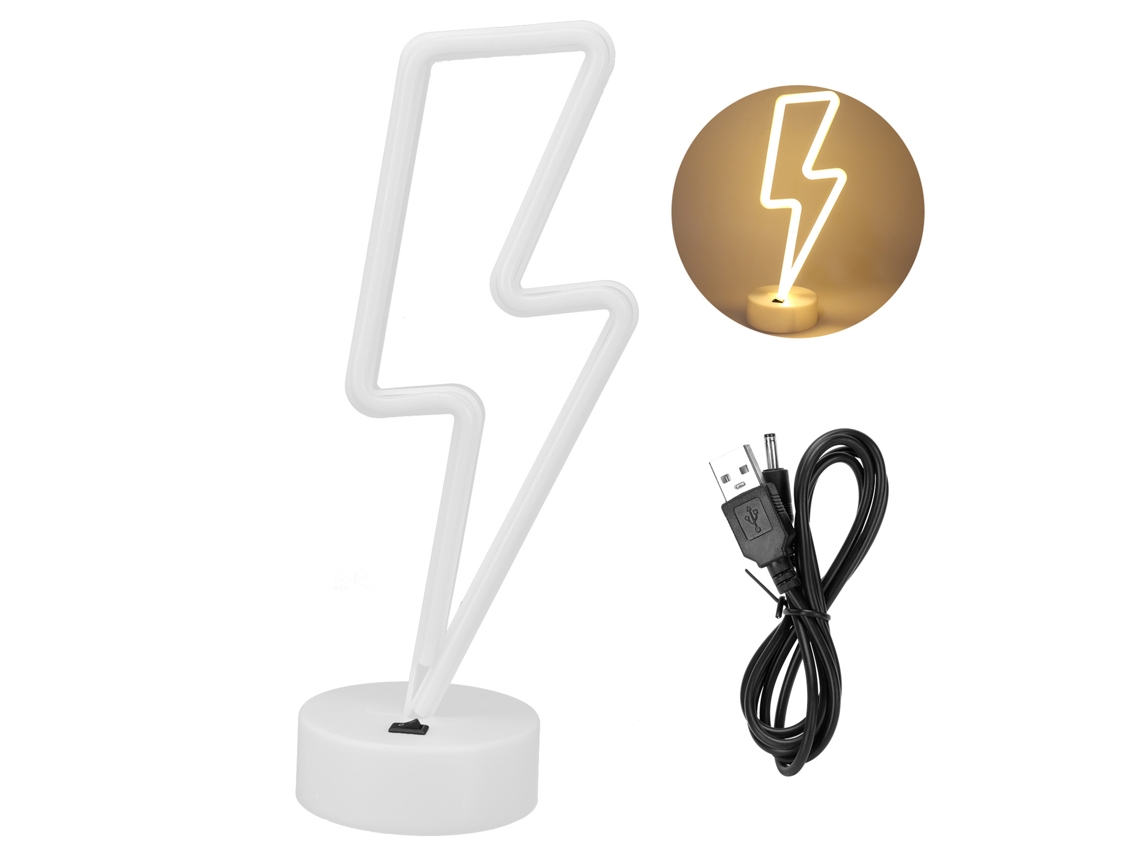 Lámpara De Neón Led Decorativa Para Bodas/fiestas, Funciona Con Pilas/usb, 200 Lúmenes, 50000 Horas De Vida Útil.