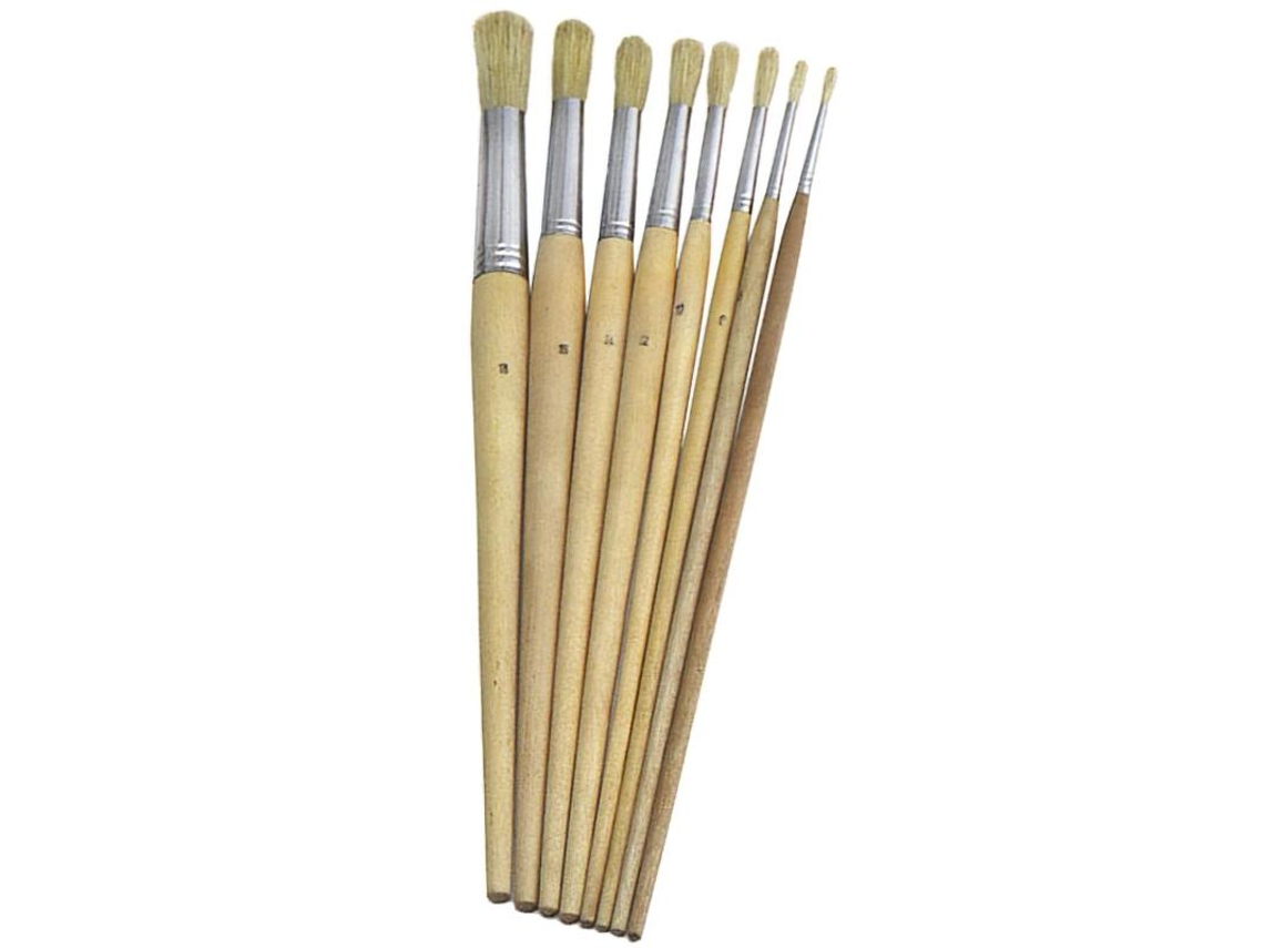 Pincel Brico Redondo Cerda Blanca Nº 1 WOLFPACK LINEA PROFESIONAL