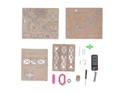 Modelo De Grúa De Madera Con Control Remoto, Rompecabezas Educativo De Montaje 3d Para Armar.