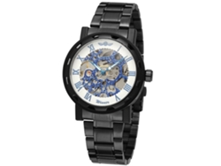 Reloj Mecánico Winner Con Correa De Acero Resistente Al Agua Para Hombre