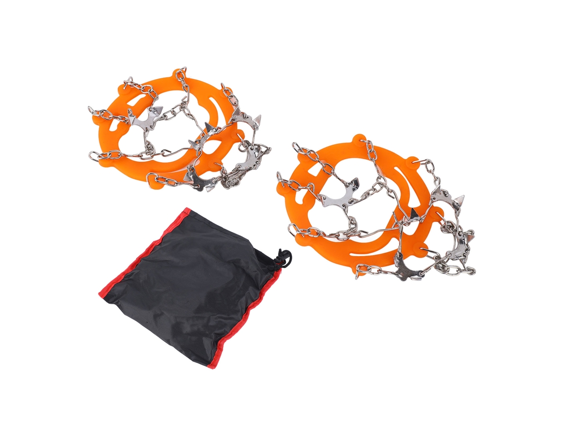 Crampones Antideslizantes Para Senderismo, Escalada, Montañismo, Hielo Y Botas De Nieve - Naranja
