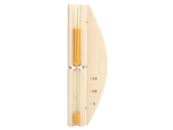 NEVEANCE Reloj de Arena para Sauna 15 Minutos, Temporizador de Vidrio y Madera para Pared