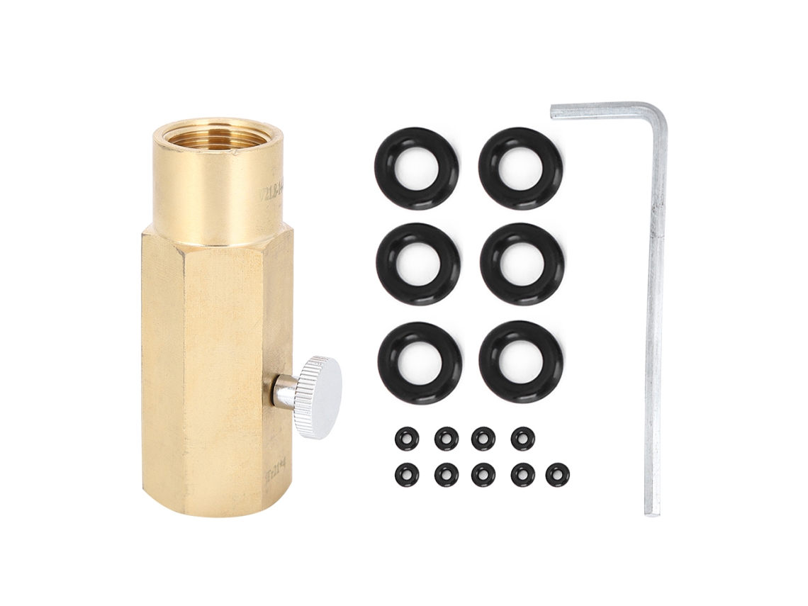 Adaptador De Co2 De Latón Tr21-4 A Válvula De Llenado W21.8-14-rh Para Equipos De Cervecería.