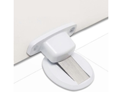Parachoques De Puerta Magnético Fuerte De Metal Resistente Con Adhesivo 3m Y Tornillos Para Instalación En Suelo