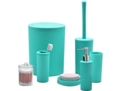 Juego de accesorios de baño con dispensador de loción, dispensador de jabón y bote de basura de Gokoco