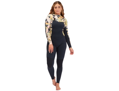 Terno de Neoprene Manga Longa com Zíper no Peito Salty Dayz 4 Mm Colorido Mbillabong