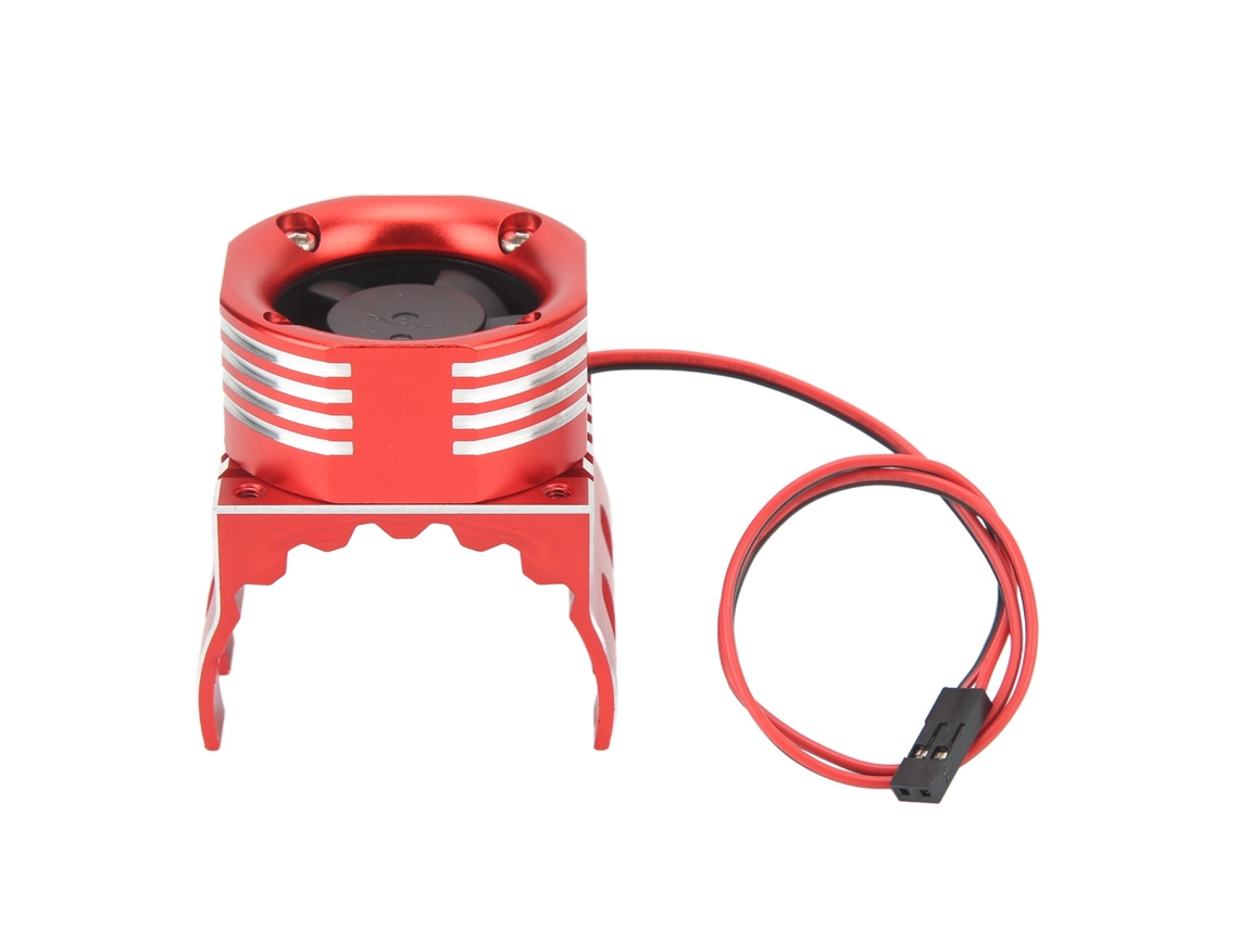 Motor de viento fuerte ESC 42 mm Aluminio Plástico Ventilador RC K80 Rojo