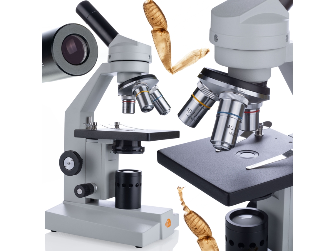 Microscopio biológico Uran Pro Mbup – Óptica de alta calidad | Cabezal de 360° | Uso profesional