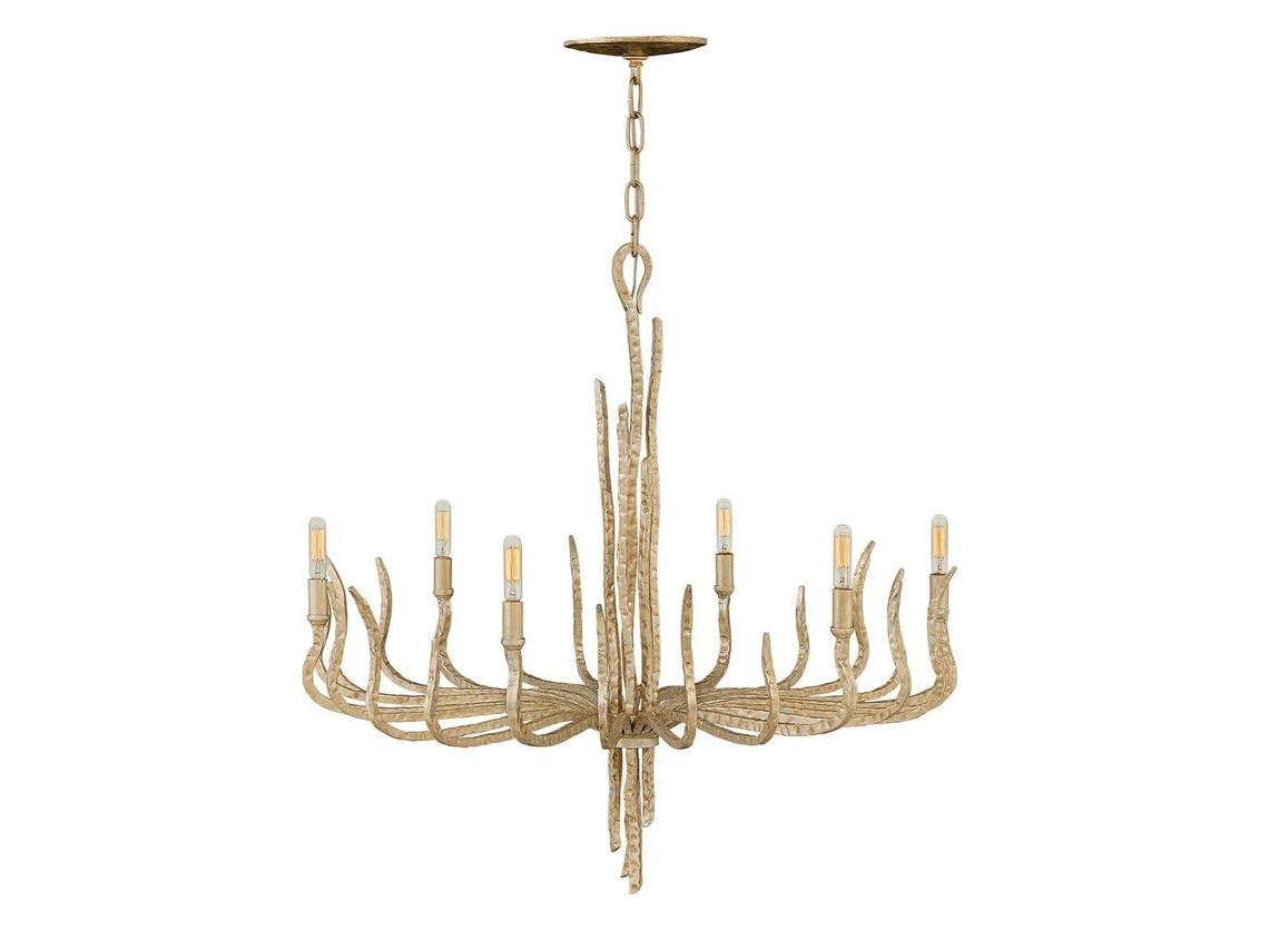 Candelier HINKLEY (HK-SPYRE6C-CPG) Spyre Steel E14 6 Bulbos