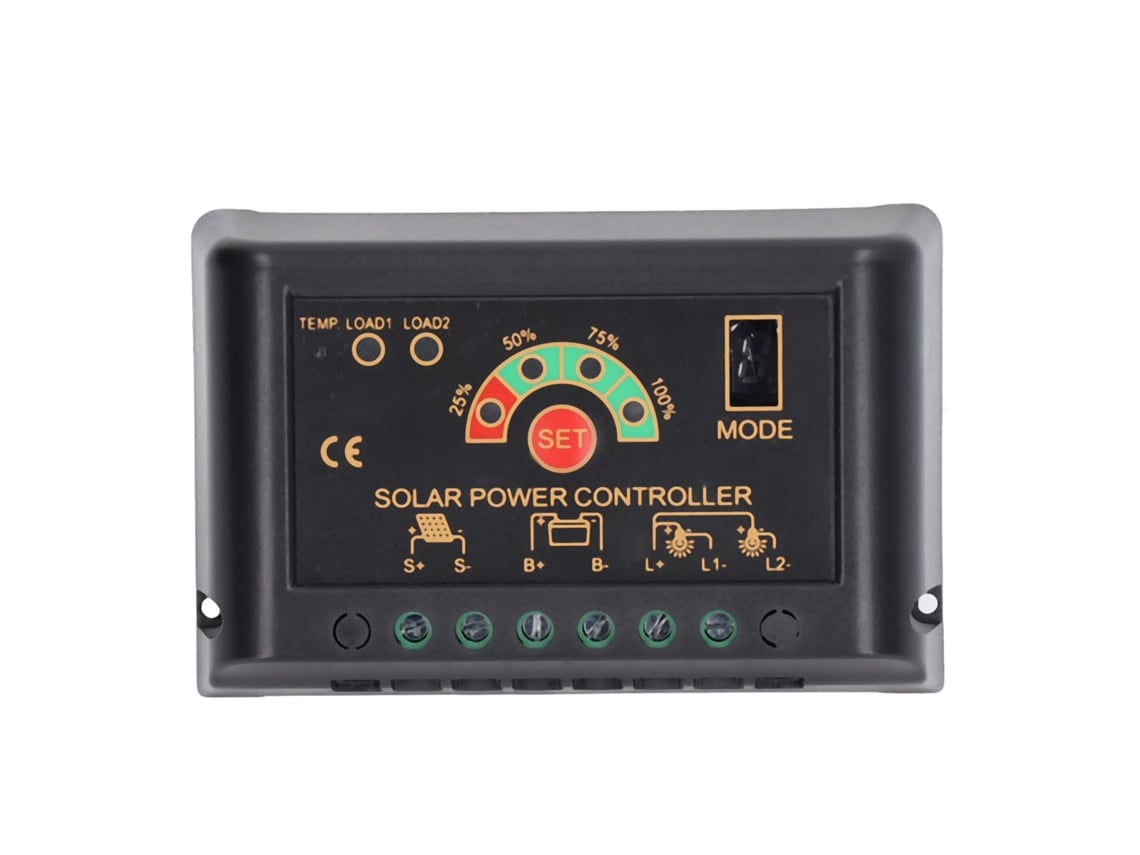 Veloriskku-regulador De Carga Solar 15a Para Painel Solar Sistema De Geração De Energia 12v 24v