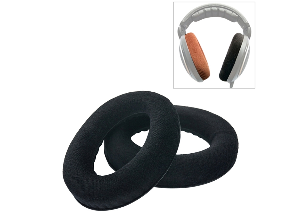 Almohadillas para auriculares Sennheiser HD559, espuma suave, franela, color negro.