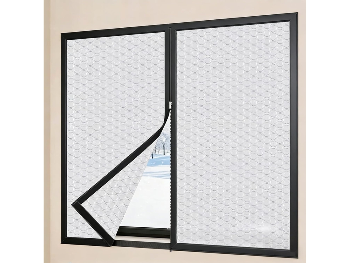 Kit De Aislamiento Para Ventanas, Lámina Aislante Térmica Gruesa Bloquea El Aire Frío, Invierno.