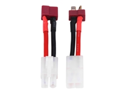 Juego De 2 Cables Adaptadores T-plug Hembra/macho Para Accesorios Rc Tamiya Macho/hembra De 14 Awg