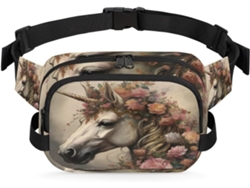 Riñonera Estampado Unicornio Caballo Para Mujeres Hombres Niñas Niños Ideal Correr Practicar Deportes Hacer