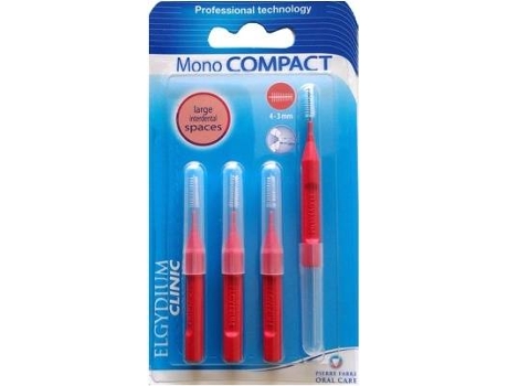 Cepillo Angular ELGYDIUM CLINIC Clinic Mono Compact Rojo