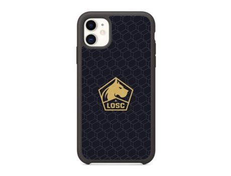 Funda Móvil Oficial Lille Fc para iPhone 11 PHONECASES3D Piel Sintética Negro