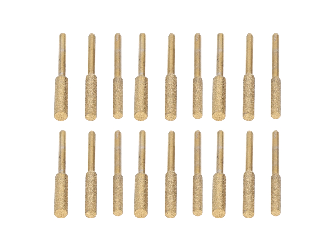18 Pcs Mezclilla Ti Plated Amoladora Broca Afilador Sierra Cadena 4.0mm 4.8mm 5.5mm