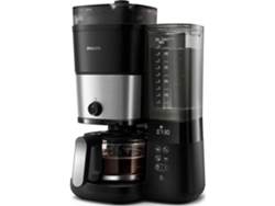 Cafetera de filtro todo en 1 Philips con molinillo cónico, 1,25 L, dosificación inteligente
