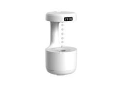 Humidificador purificador de aire antigravedad Digitallab, gran capacidad de 600 ml, para dormitorio y hogar (blanco)