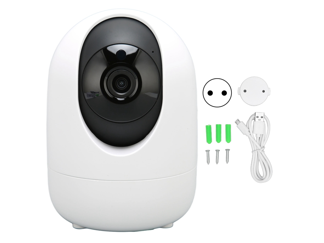 Cámara De Seguridad Inteligente Para Bebés Y Mascotas Con Detección De Movimiento Por Ia, Visión Nocturna Infrarroja Y Audio Bidireccional.