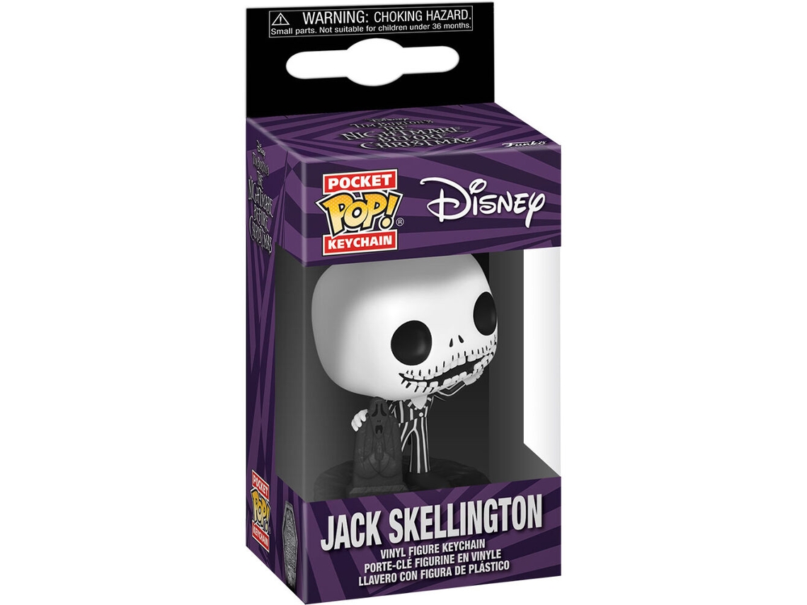 Llavero Pocket Pop de Jack Skellington B.active del 30.º aniversario de Pesadilla antes de Navidad de Disney