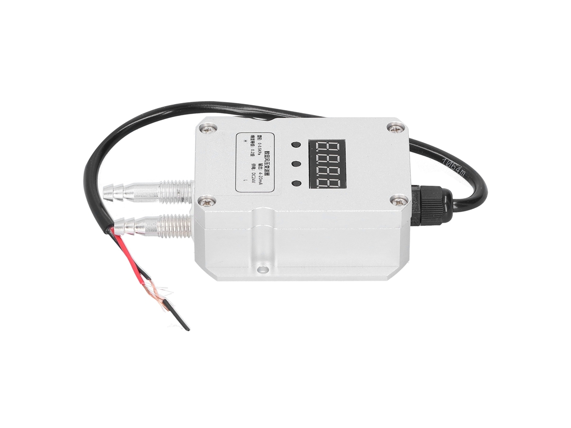 Transmisor De Presión Diferencial 0-0.5kpa Con Pantalla Digital 4-20ma Dc24v Para Detección De Viento