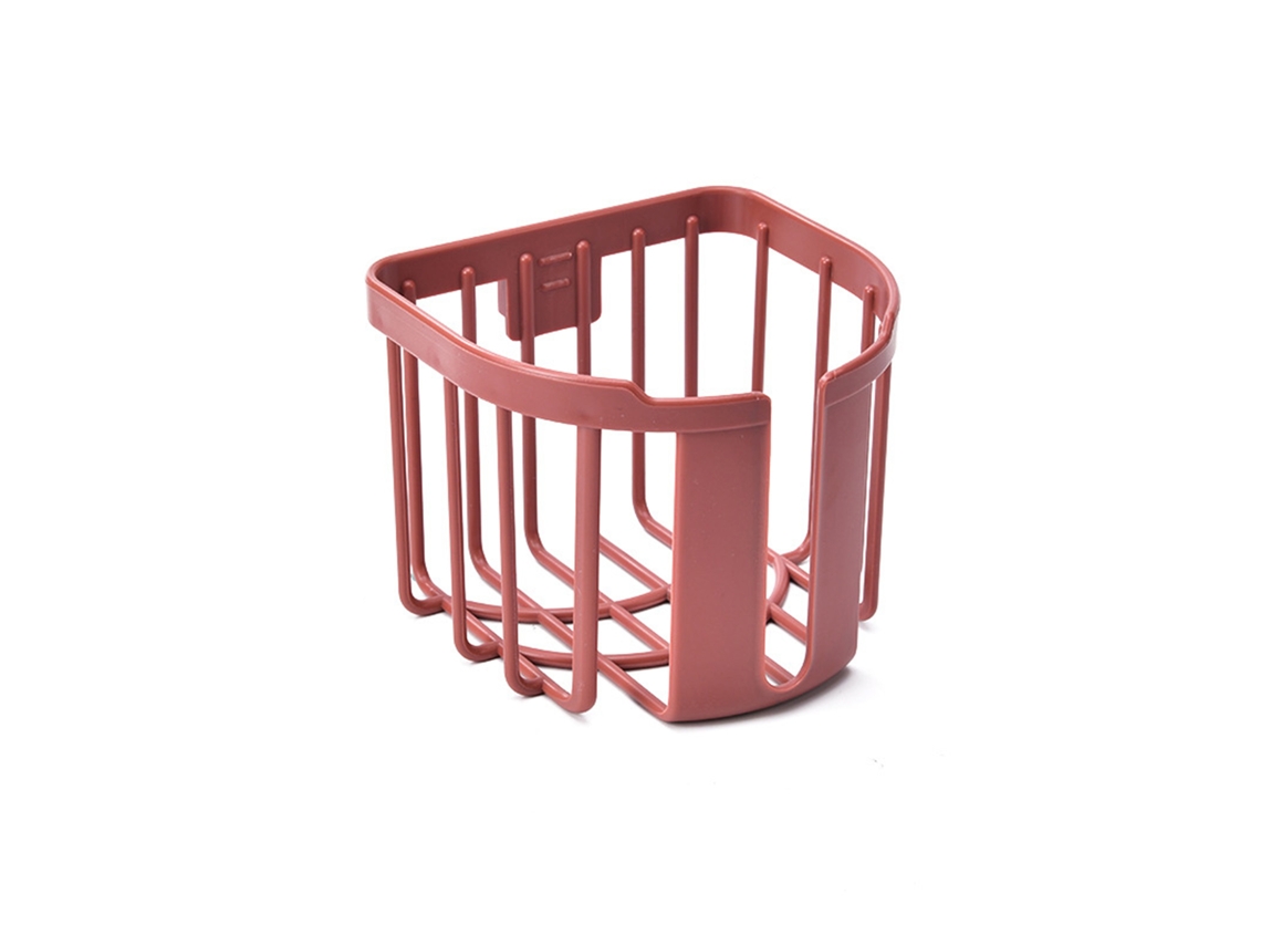 Soporte de papel higiénico rojo para montaje en pared para baño