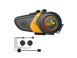 Intercomunicador para casco de motocicleta Yizhood Lx3 amarillo