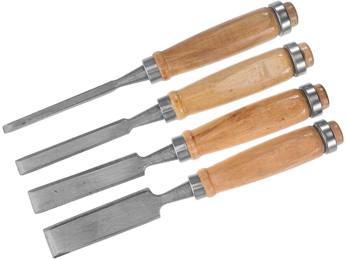 Juego de 4 cinceles para tallar madera Amosfun