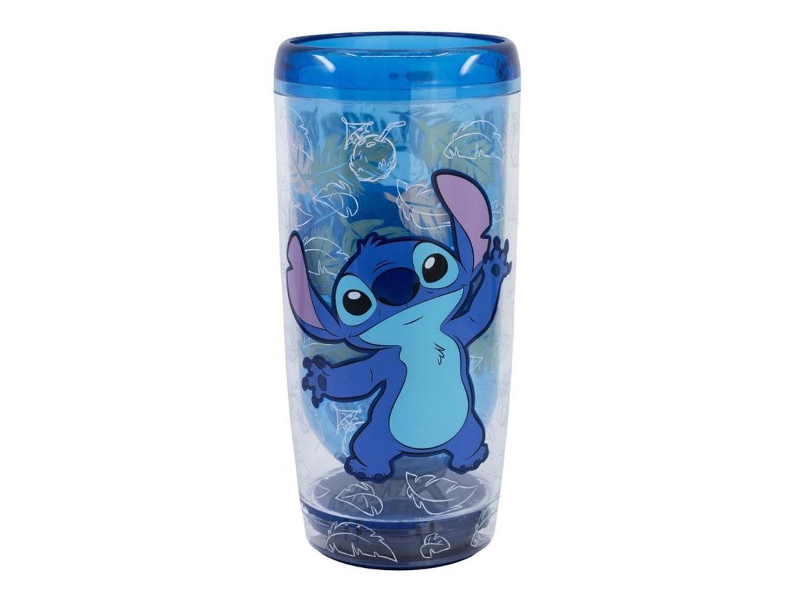 Vaso 625ml De Doble Pared Stitch Dropsafe Colección Ohana