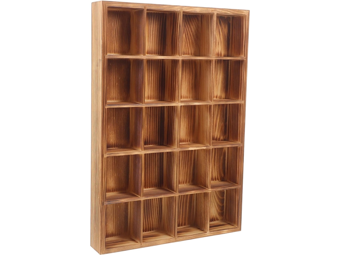 Almacenamiento Multifuncional Madera 20 Compartimentos Organizador Interior Soporte Calcetines Cajones