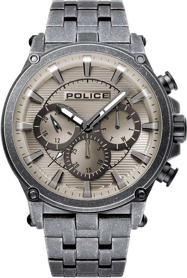 Police Reloj De pulsera 15920jsqu61m hombre acero inoxidable gris r1453321002