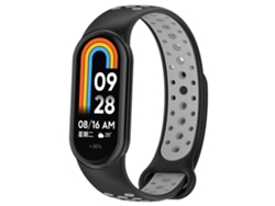 Pulseira De Reposição Preta/cinza Para Mi Band 8/9/10