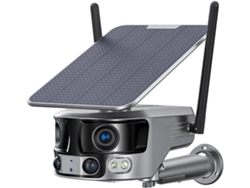 Cámara De Seguridad Panorámica Solar 4g Para Exteriores, 4k, Ángulo