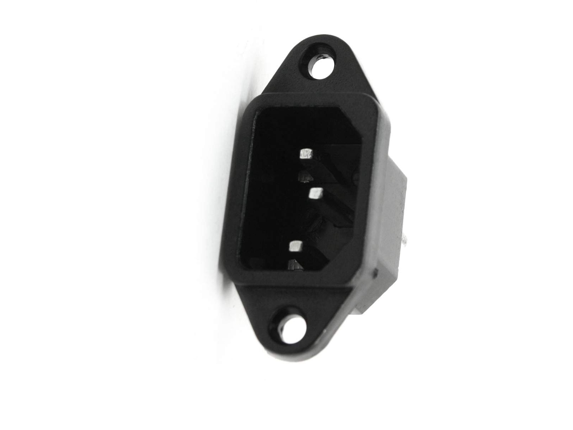 250 V 10 A 3 Pines Ca Enchufe C14 Toma De Corriente Dispositivo Antirretorno Panel Cortina