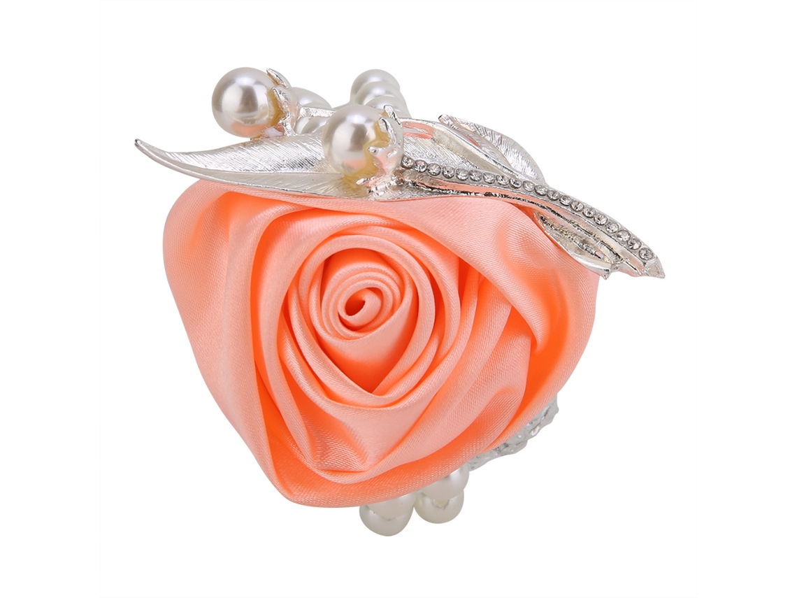 Flor artificial para pulsera de novia, hermoso ramillete de boda y decoración.