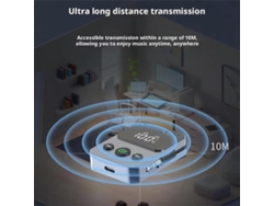 Adaptador auxiliar receptor y transmisor Bluetooth 5.3 Tecnología A2DP Rosewell