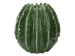 Jarrón decorativo Mf820, cerámica, verde, 23,5 x 23,5 x 24,5 cm, Epikasa