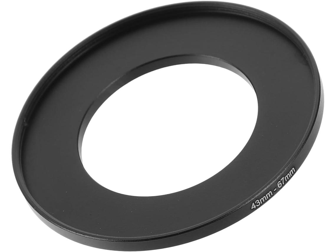 Adaptador para cámara réflex digital Jortmrd de 43 mm/67 mm, anillo UV, metal, negro
