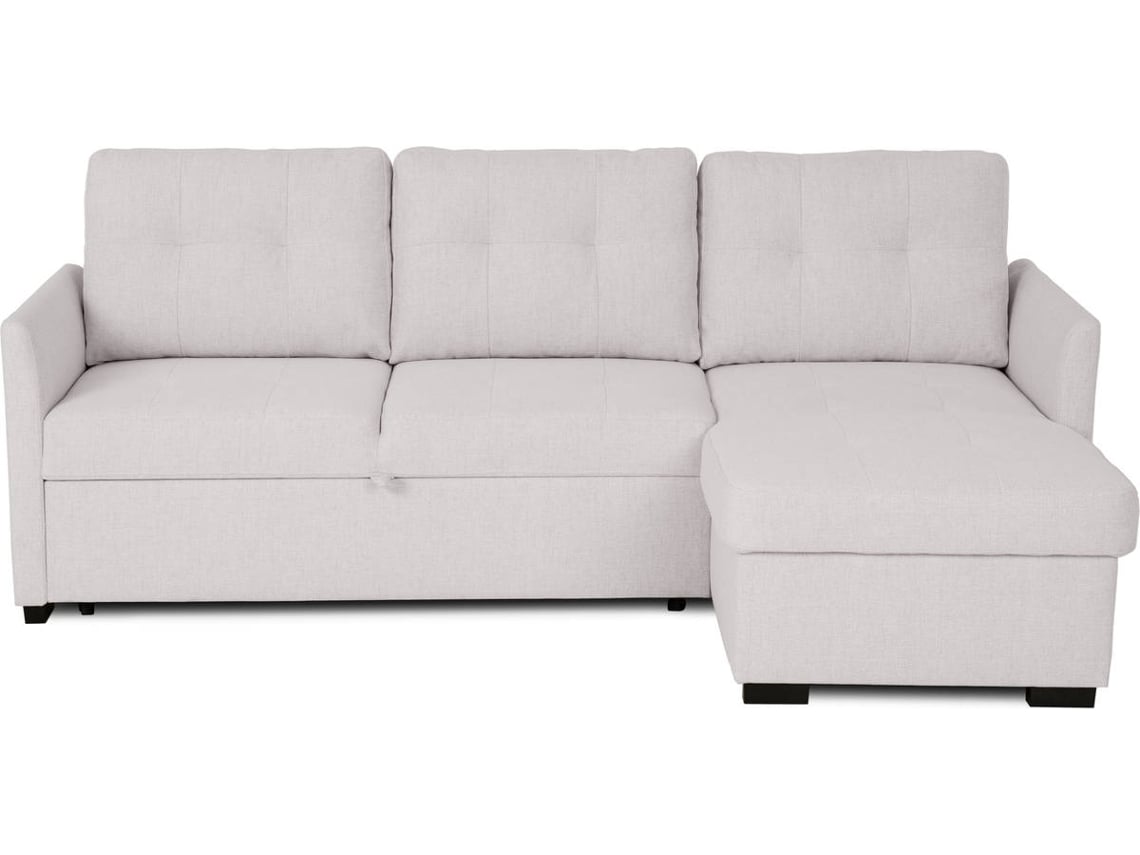 Sofá Cama BUDWING Enzo (218 x 152 x 88 cm - Beige)